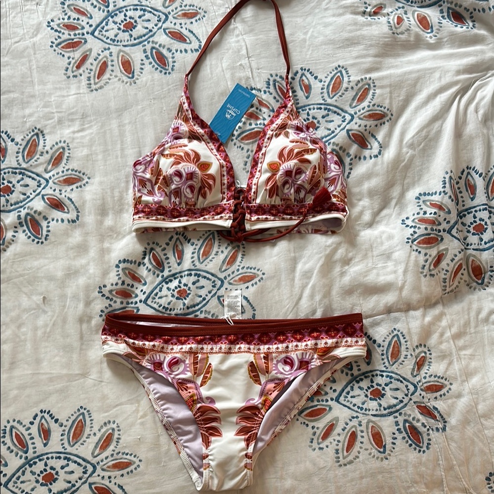 Colorful Halter Bikini Set